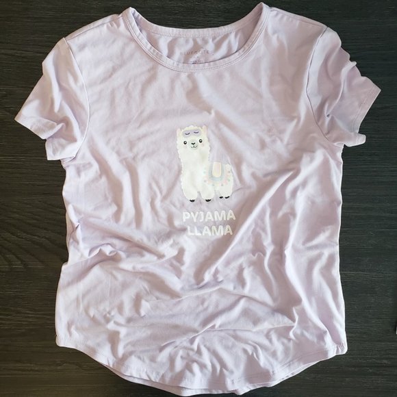 Girls, Bluenotes, plush pyjamas, white/lavender, size Small - Picture 1 of 2